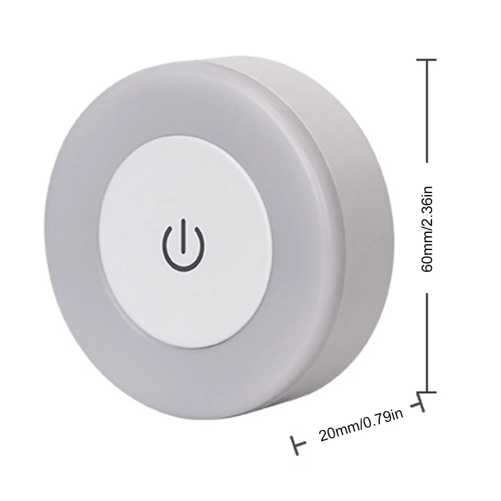 Skanto | LUMORA Touch LED Nattlys | USB Oppladbar | Magnetisk & Trinnløs Dimming | Varme & Kaldt Lys