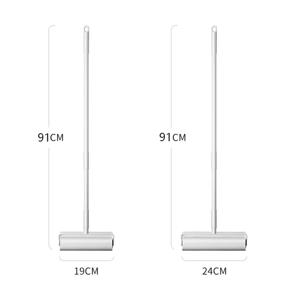 Norvo | LintFlex Lintfjerner med teleskophåndtak | Ekstra sterk vedheft | For klær, møbler og bilseter