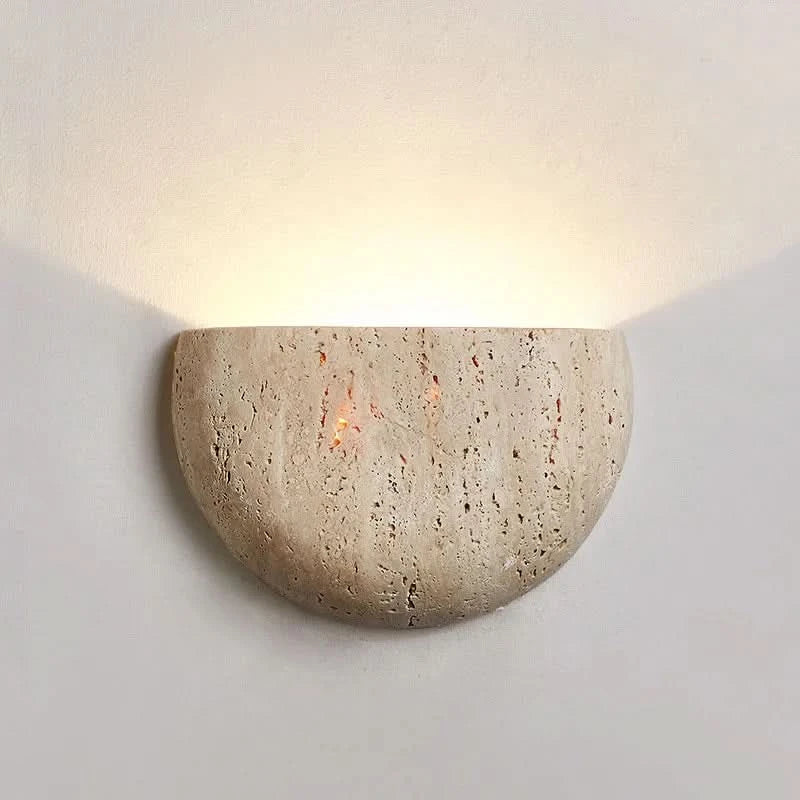 Skanto | Stone Wall Lamp – Retro Wabi-Sabi LED Lys