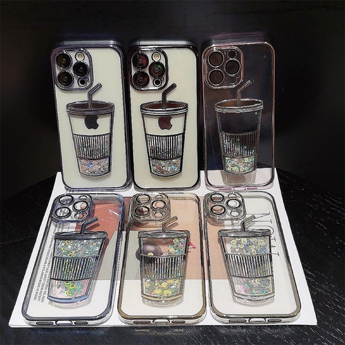 Skanto | Glitter Star Drink Cup iPhone Cover