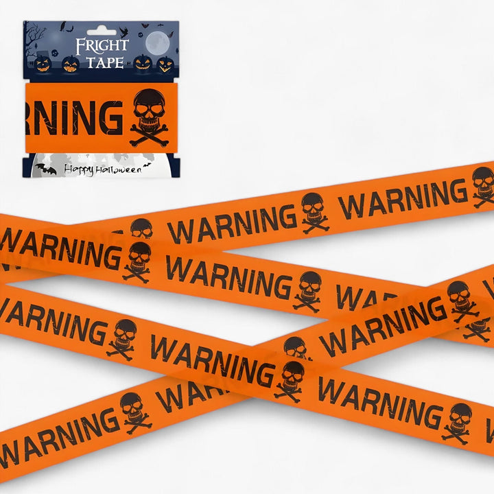 Skanto | Bandeau Advarsel Skull Halloween - Spooky Party Dekorasjon