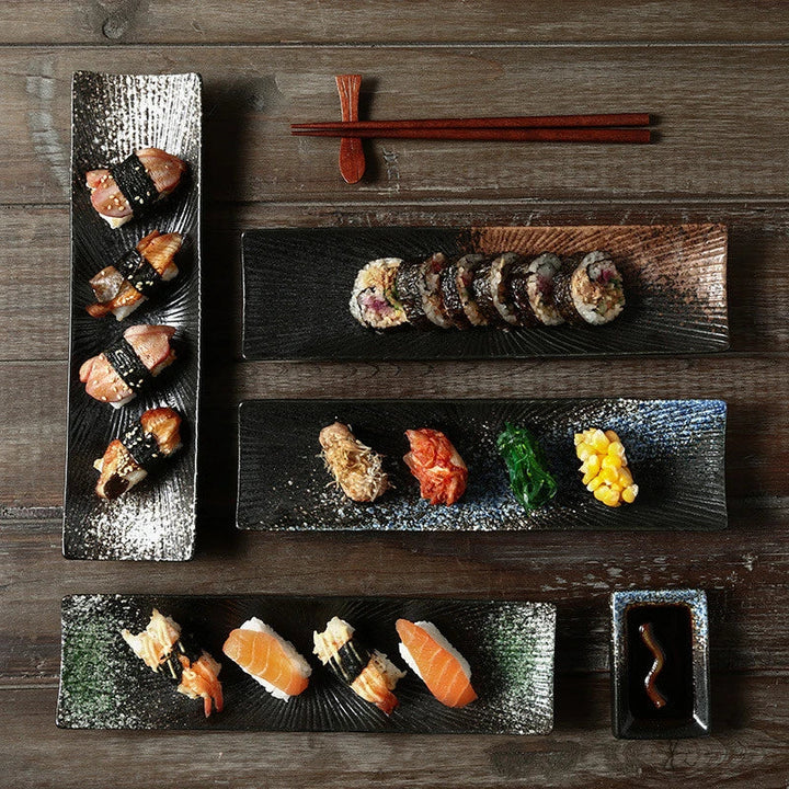 Minimalistiske sushi-tallerkener Skanto