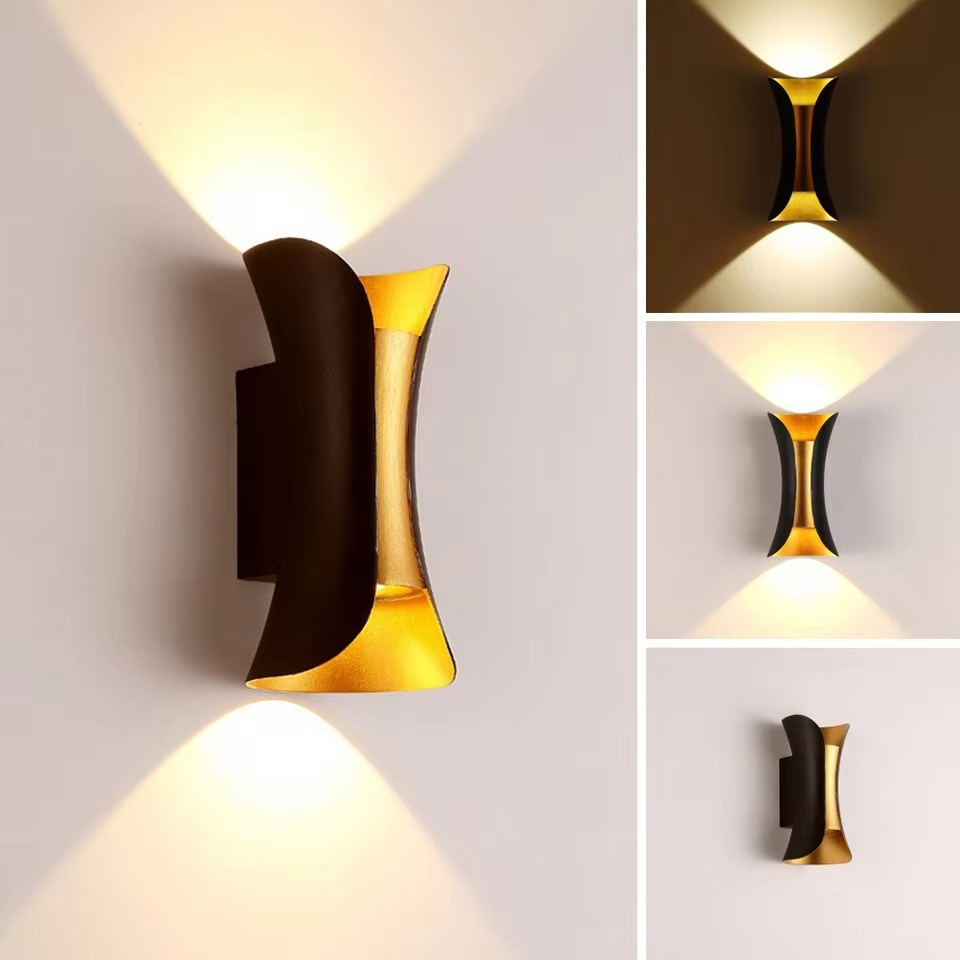 Skanto | Moderne Dual-Tone LED Vegglampe – Vanntett & Minimalistisk for Innendørs & Utendørs