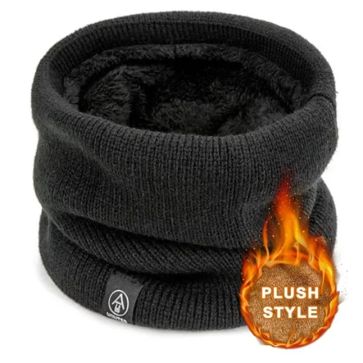 Skanto | ThermoKnit Pro | Varmer strikket skjerf med fleecefôr | Vindbestandig & Pustende | Justerbar multifunksjonell nakkebeskyttelse for kvinner & menn