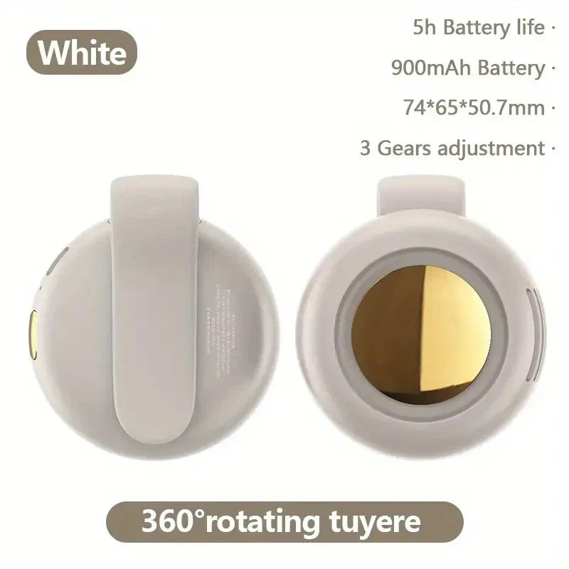 Norvo | BreezeClip Mini-Vifte | Stille, bærbar og 360° roterbar for barn og på farten