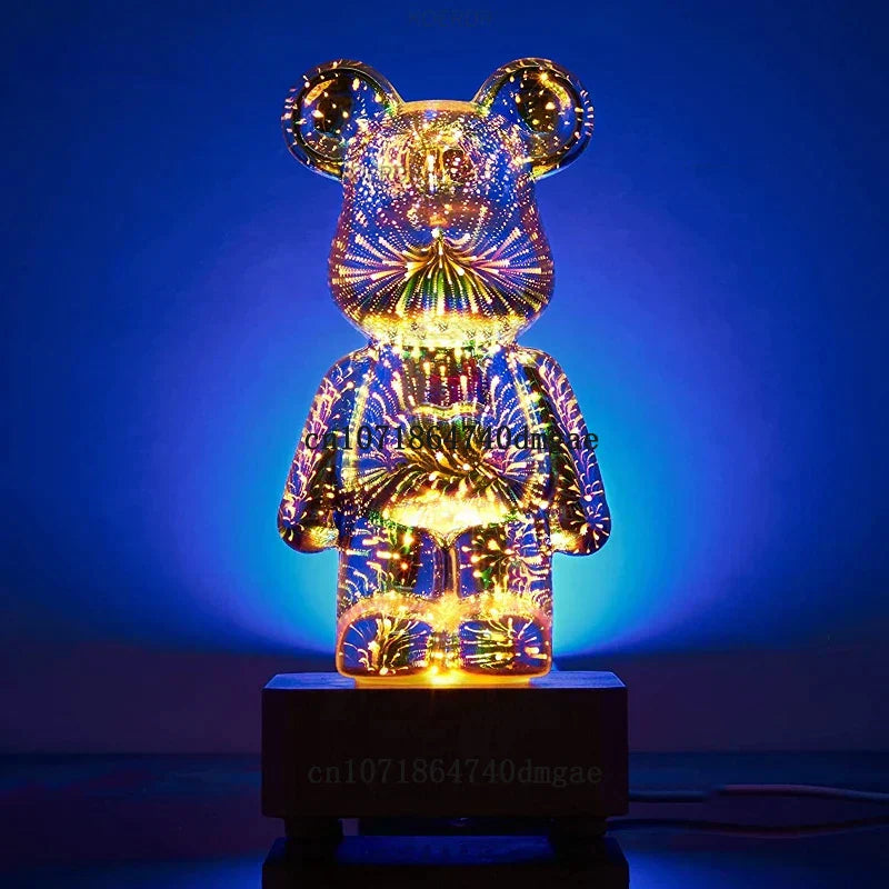 Magical 3D Fireworks Projection Mood Lamp - StarBear | Skanto