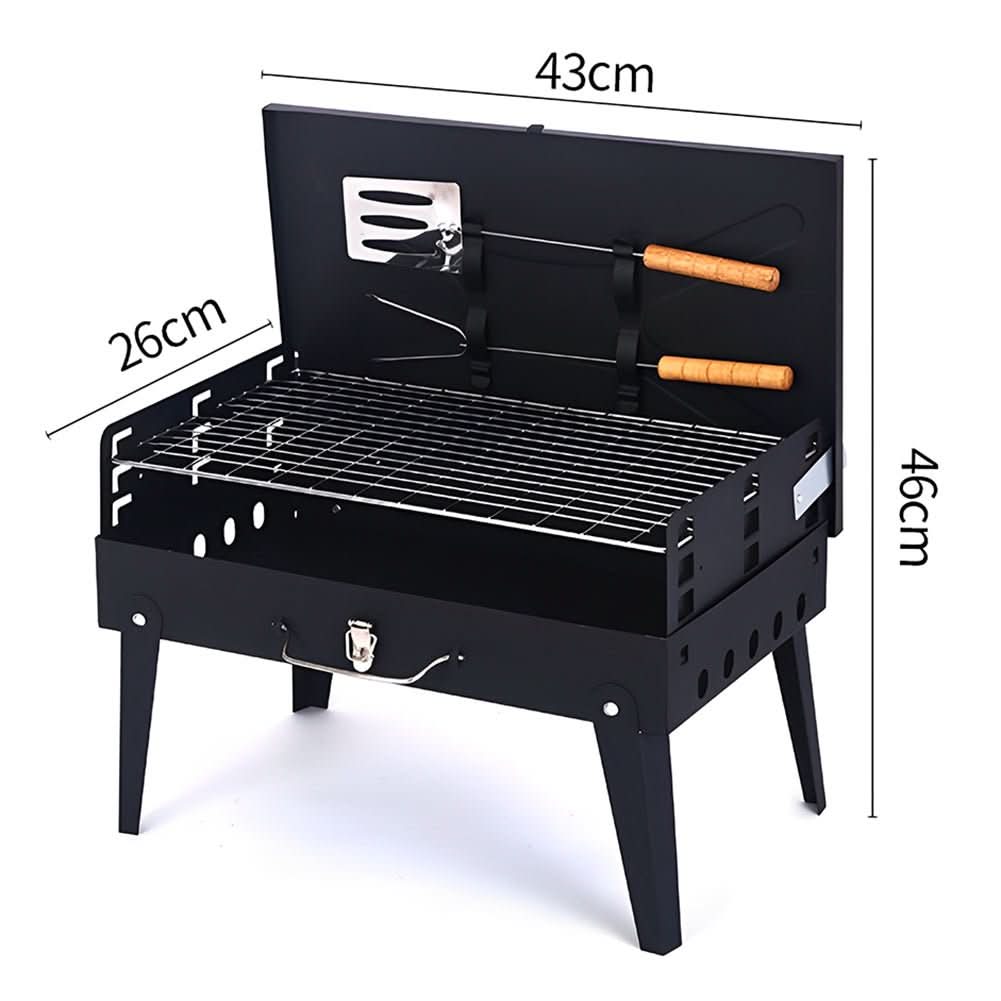 Skanto | Foldbar Stålgrill for Mobil BBQ & Spontan Grillmoro