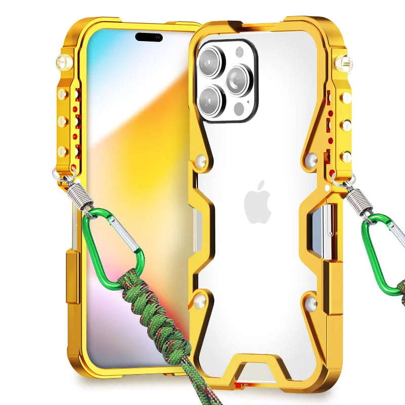 Skanto | Taktisk grep sjokksikker legeringsramme iPhone-deksel