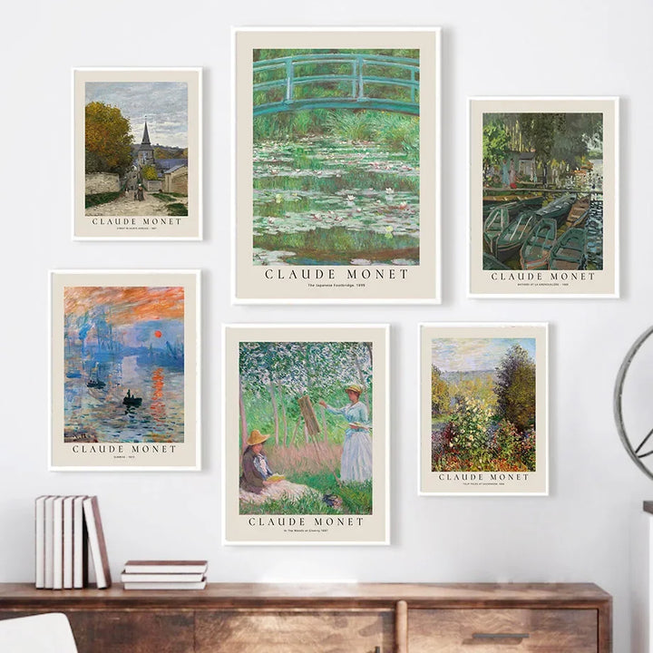 Timeless Classics Vintage Landscape Wall Art Fine Art Canvas Prints Pictures Posters Famous Paintings For Living Room Dining Room Bedroom Art Decor | Skanto