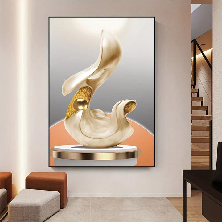 Modern Aesthetics Abstract Still Life Wall Art Fine Art Canvas Print Light Luxury Pictures for Living Room Dining Room Home Office Decor | Skanto