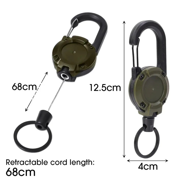 Trail Lock Anti-Lost Retractable Carabiner Nøkkelring | Skanto