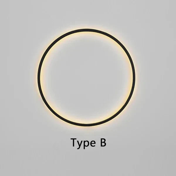 Skanto | Minimalistisk LED Sirkel Bakgrunn Vegglampe
