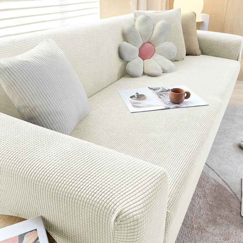 Skanto | FlexiCover Elastisk Sofatrekk – Beskyttelsestrekk for Hjørnesofaer og Standard Sofaer