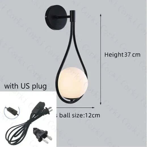 Skanto | Drop Luxury Glass Balls Vegglampe