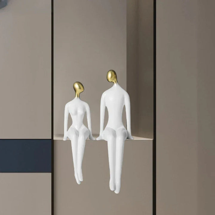 Skanto Decor Abstrakte Par Figuriner Minimalisme Innredning Tilbehør TV-Skap Ornamenter Stue Dekor Gaver