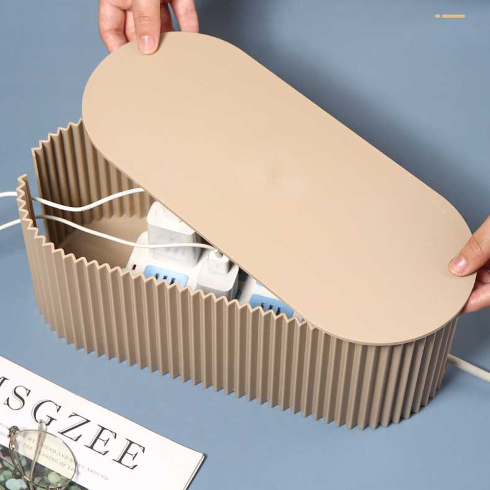 Skanto | Design Oppbevaringsboks | Organisator for kabler, adaptere og strømforlenger