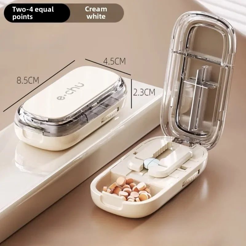 Pocket Size Dustproof Pill Cutter Organizer | Skanto
