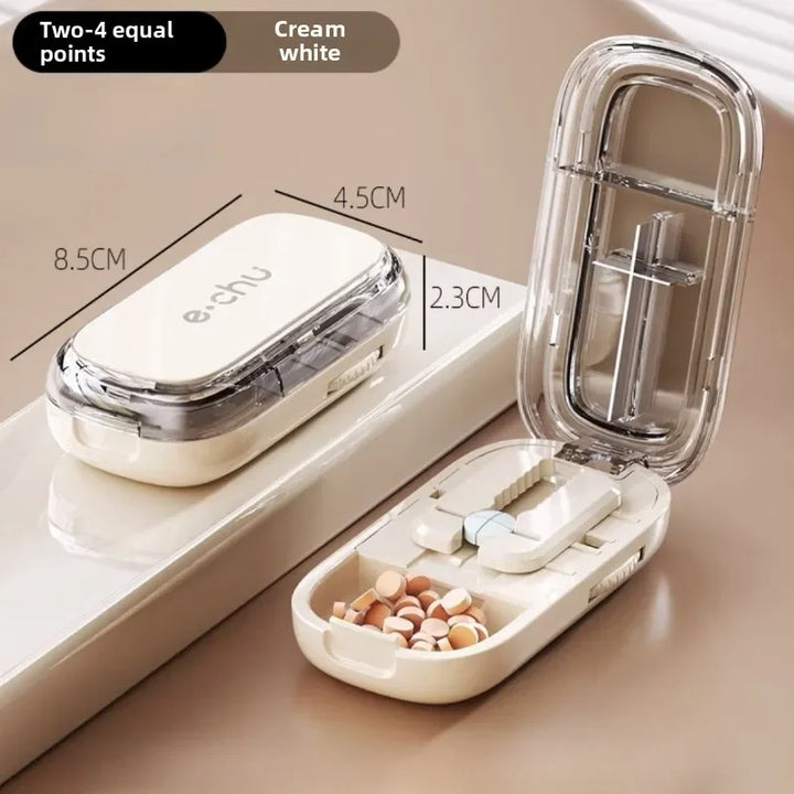 Pocket Size Dustproof Pill Cutter Organizer | Skanto