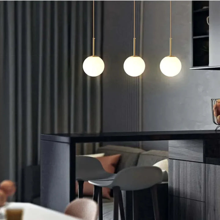 Skanto | Mid-Century Modern Glass Ball Pendant Light