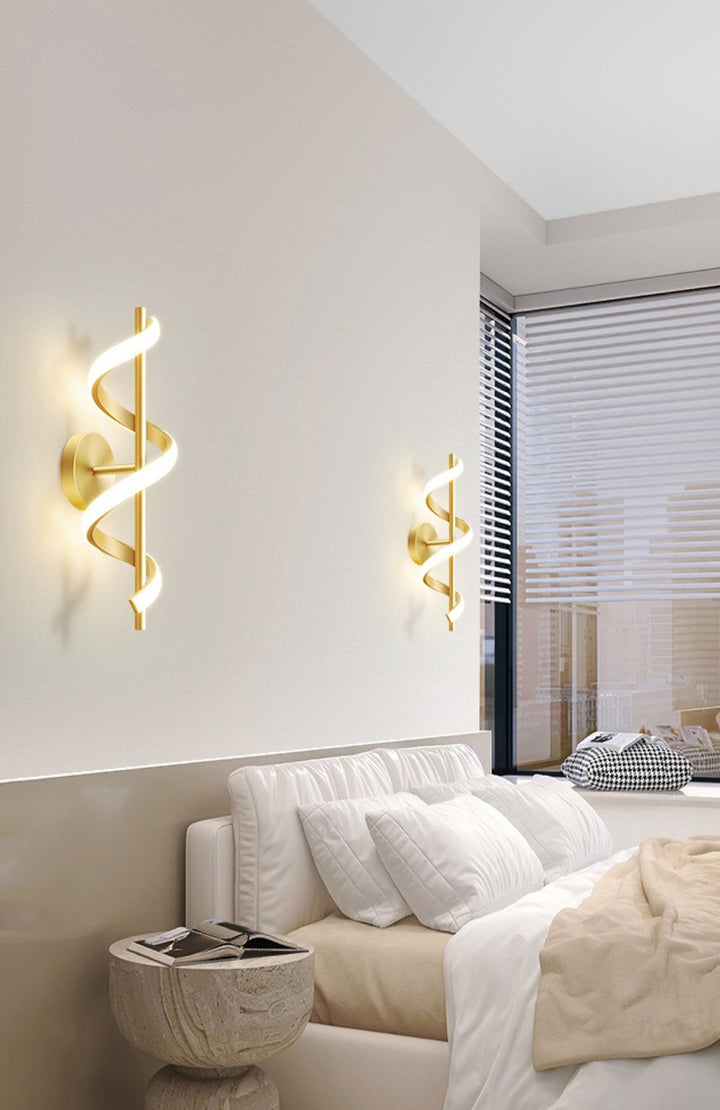 Skanto | SpiralLume – Minimalistisk LED Vegglampe med en Moderne Kante