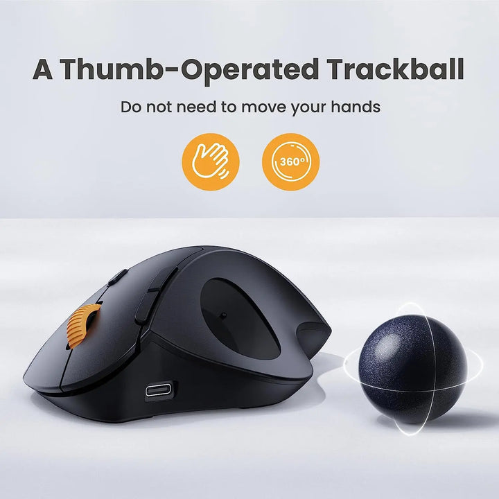 Skanto | Ergonomisk Trådløs Trackball Mus
