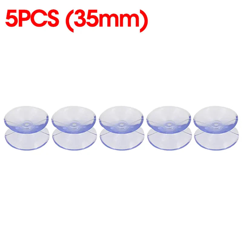 Skanto | 5/20PCS Dobbelt-sidede plast sugekopper - Rutsjesikre klare vakuumsugere for glass, bilvinduer, bordplater, DIY såpeholder