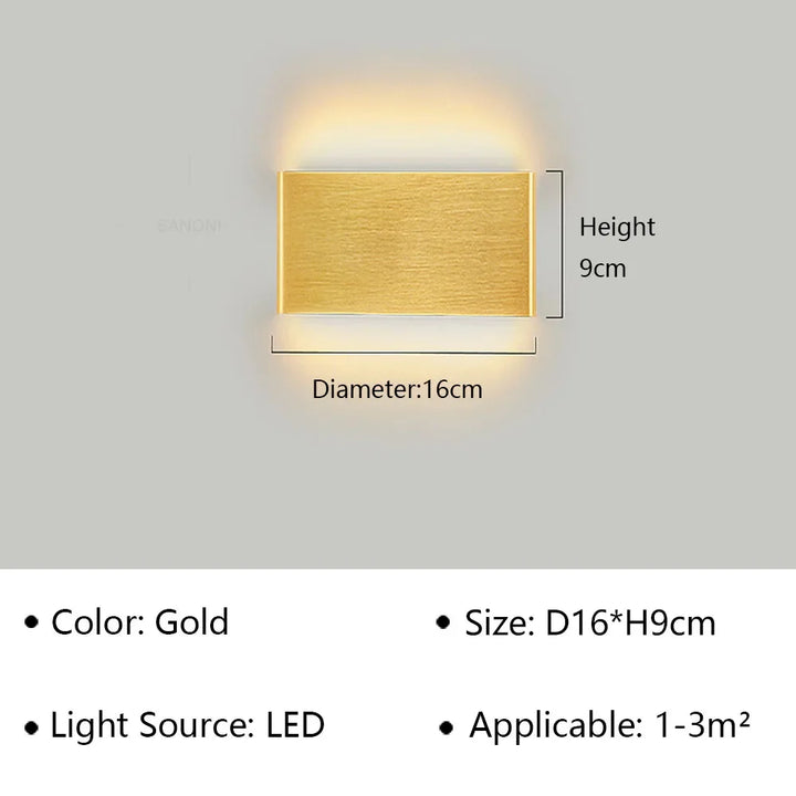 Skanto | LumiEra Moderne LED Vegglampe | Stilrent Design | Varme hvite lys for soverom, korridor & bad