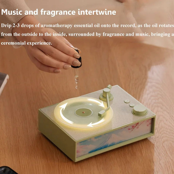 Vintage Design & LED Mood Lighting Wireless Aromatherapy Speaker | Skanto