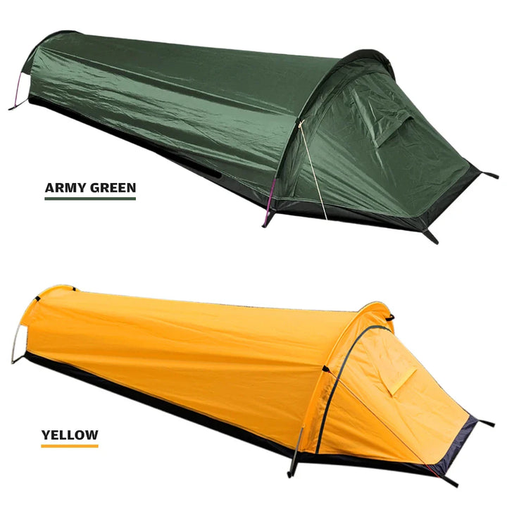 Skanto | Trekvento SoloShield Ultralett Enkeltelt | Vanntett & Vindstøtende | Med Aluminiumstenger & Lagringspose | For Fotturer, Turer & Camping
