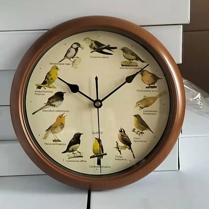 BirdSong Klokke – 10 Tommers Veggklokke for Stilig Interiør Skanto