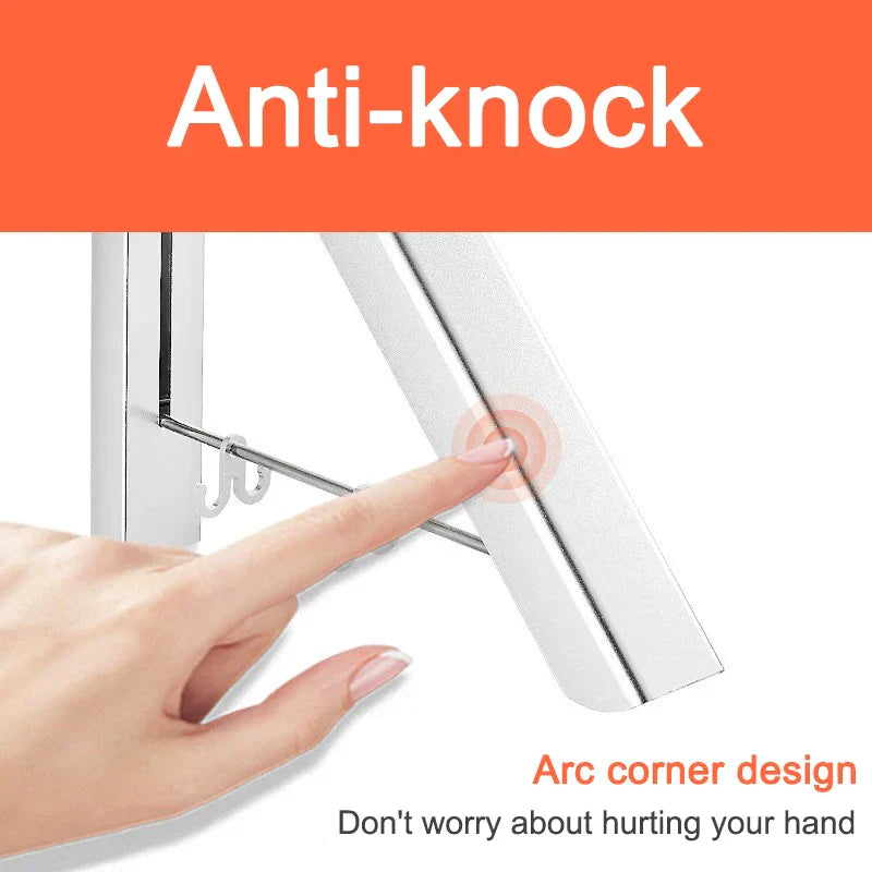 Space Saver FoldaSkantoe Veggkleskap Aluminiumhylle | Skanto