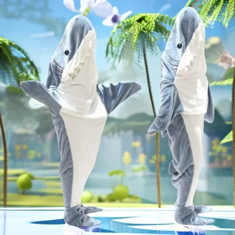 Snuggly Shark Koselig Hettegenser Epleteppe | Skanto