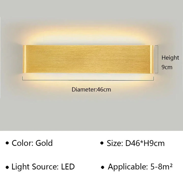 Skanto | LumiEra Moderne LED Vegglampe | Stilrent Design | Varme Hvite Lys for Soverom, Gang & Bad