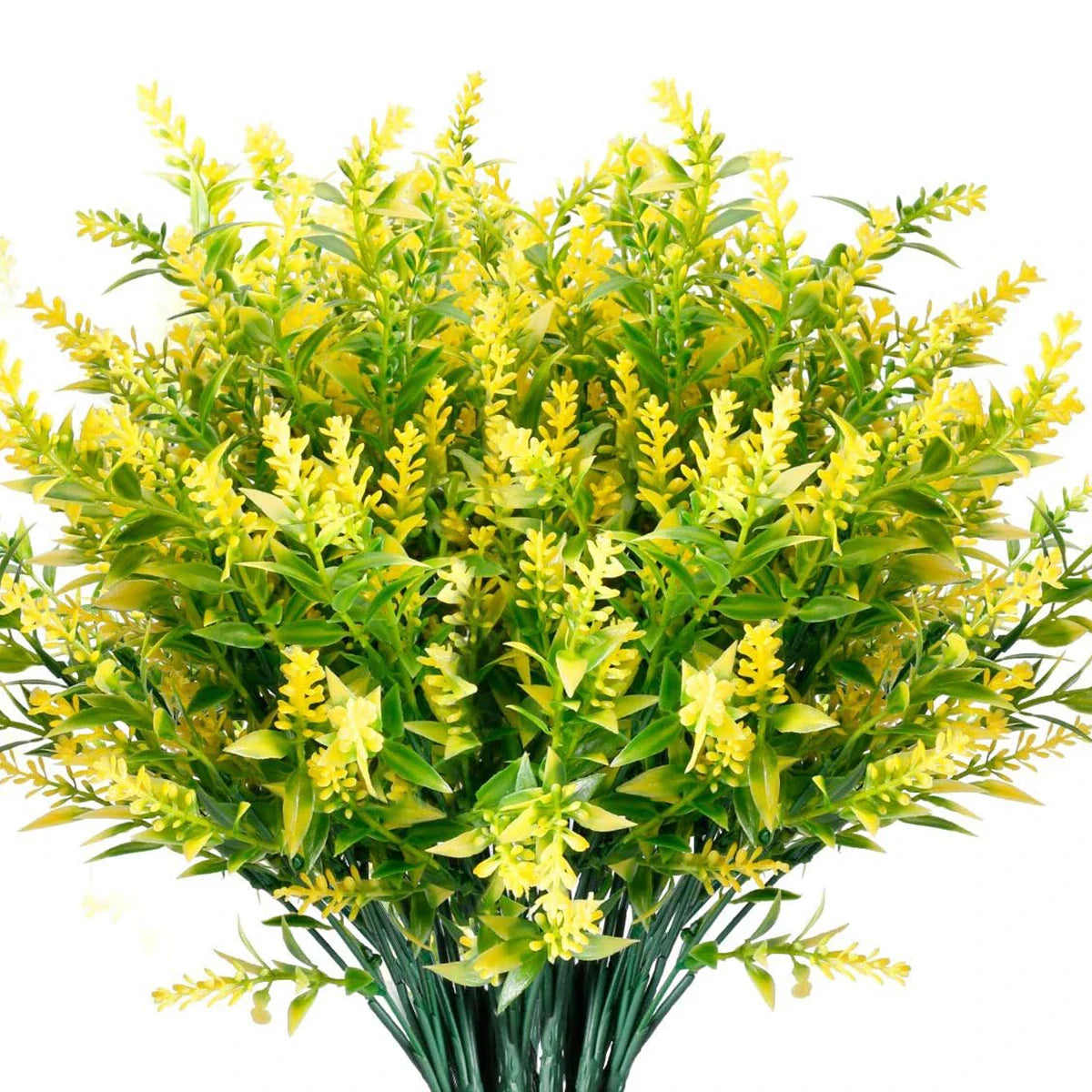 Norvo | Florabell 12 Delt Sett Kunstig Lavendel | Kunstige Planter for Bryllup, Vaser, Garlands & Dekorasjon | For Innendørs & Utendørs