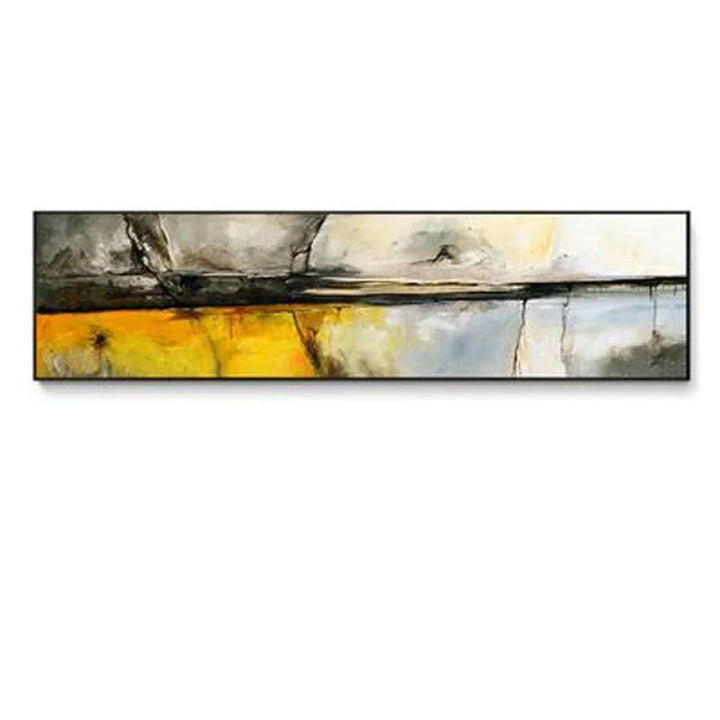 Modern Abstract Wide Format Wall Art Fine Art Canvas Print Pictures for Living Room Over Sofa Art for Bedroom Over Bed | Skanto