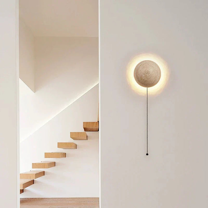 Skanto | MarbleGlow - Halvrund Steinv lampe
