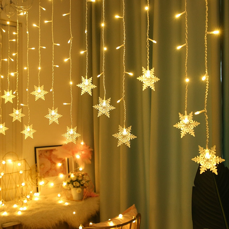 LED Fairy Snøfnugg Lys | Skanto