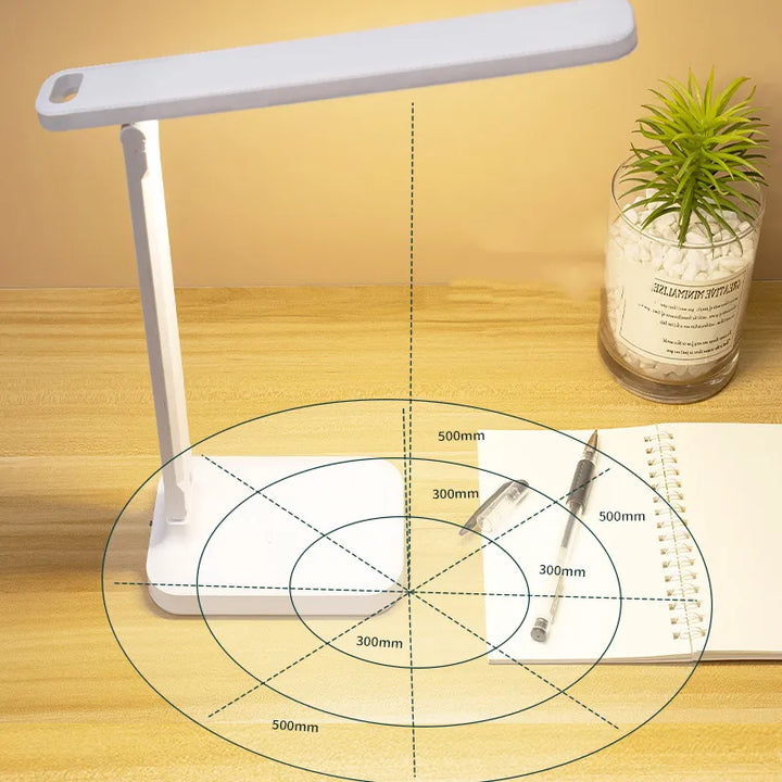 Skanto | 6000 mAh oppladbar LED skrivebordlampe USB berøring Dimmbar Sammenleggbar Øyervennlig Lese lampe