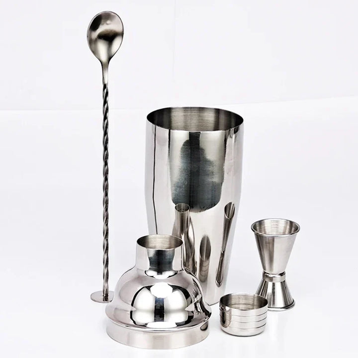 Skanto | 550 ml/750 ml Rustfritt Stål Cocktail Shaker Mixer Drink Bartender Sett Bar Sett Verktøy Med Vin Stativ Verktøy for Fødselsdagsgave