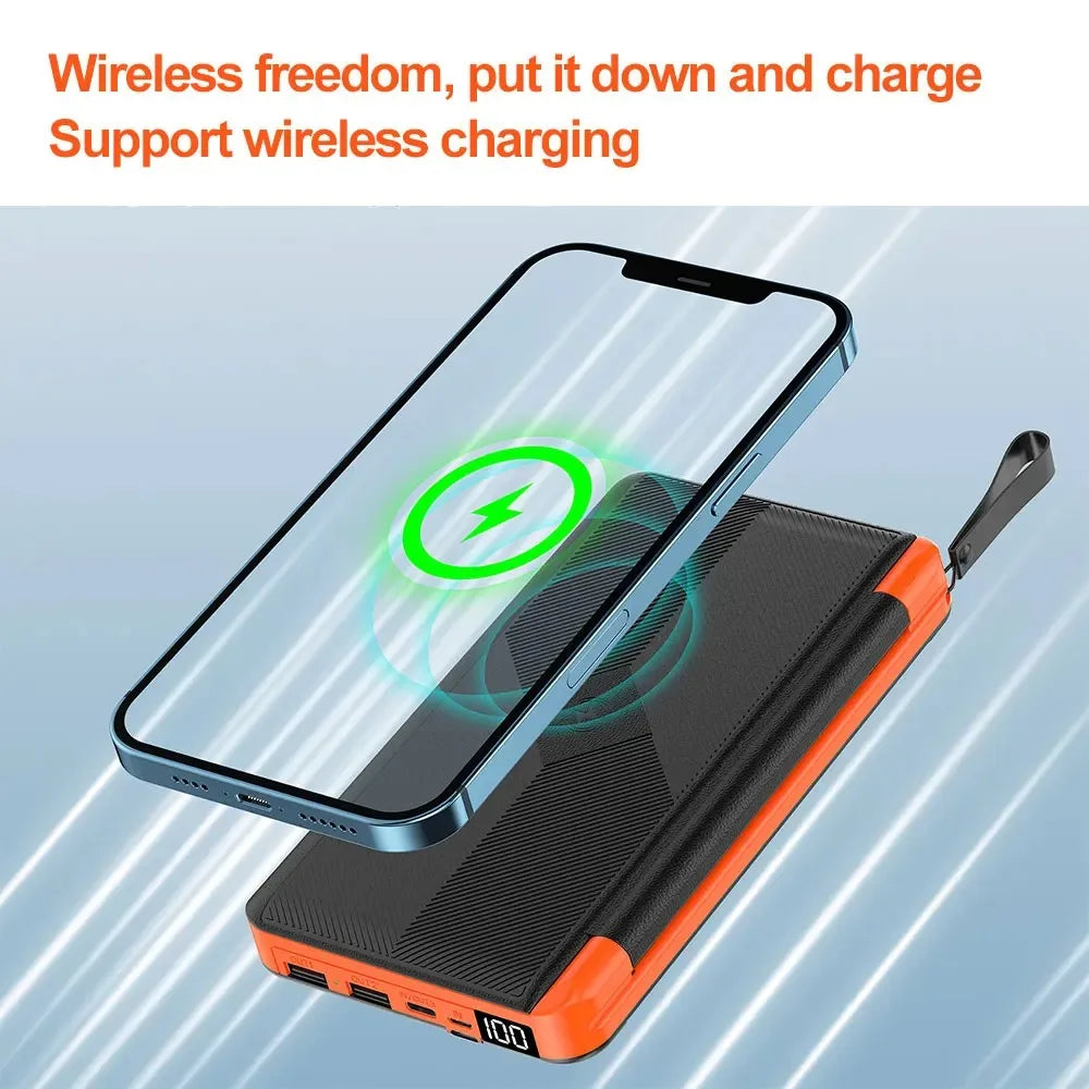 Norvo | Solkraftbank VoltMate Flip 15W | 10,000/20,000mAh | Trådløs Qi-lading | Solcellepanel sammenleggbar | Vanntett & Støtsikker