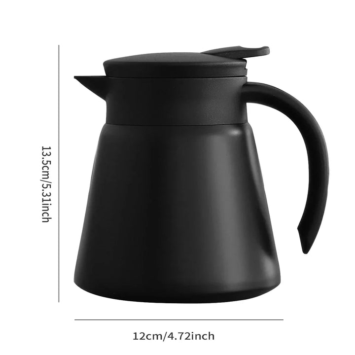 Skanto | ThermoBrew Isolert Karaf | Rustfritt stål 304 | Dobbeltvegg og vakuumisolert | 6t varm / 12t kald | 0,5 L