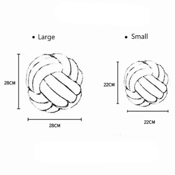 Plush Knot Cushion (Velour) | Skanto