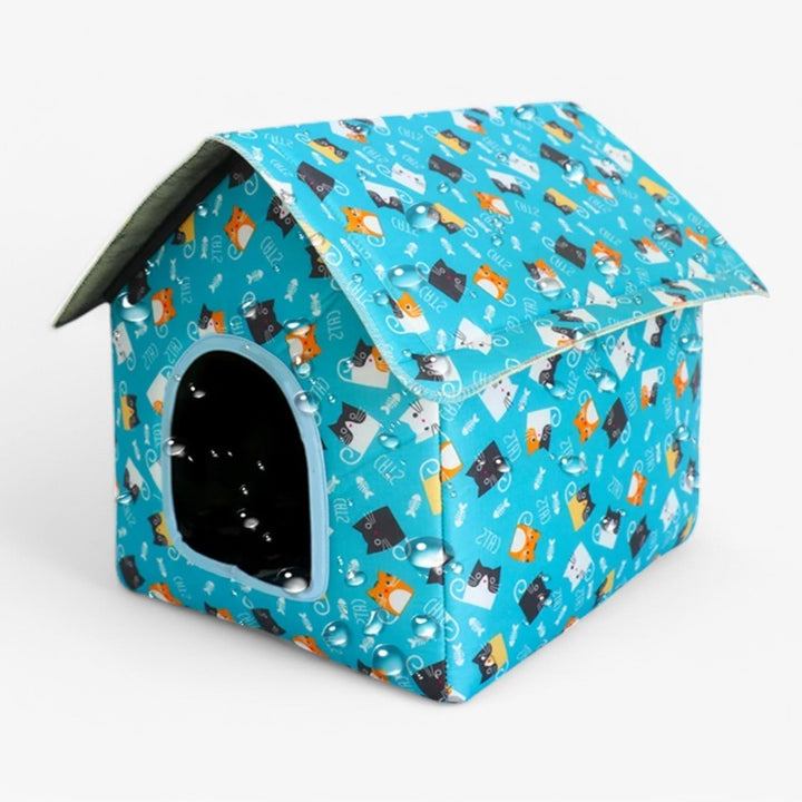 Weatherproof Animal House "CozyNest" for Cats and Small Dogs | Skanto