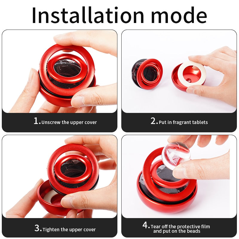 Norvo | Kreativ Double-Ring Bil Luftrenser