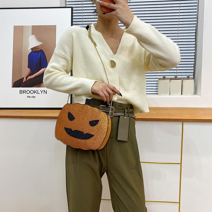 Skanto | Pumpkinsk Form Mini Skulderveske
