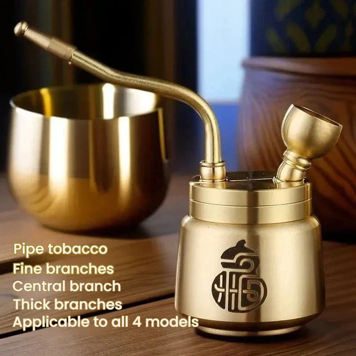 Artisan Brass Pipe Aromaterapi Røkelsebrenner | Skanto