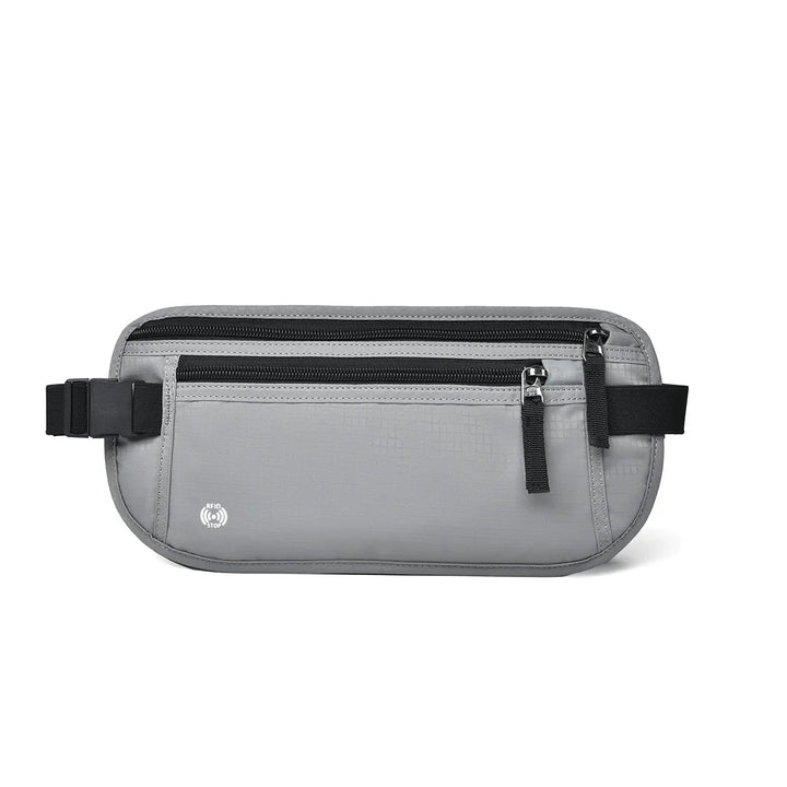 Skanto | SafeTraveler Midjeveske | RFID Beskyttelse | Skjult Sikkerhetslomme | For Menn & Kvinner