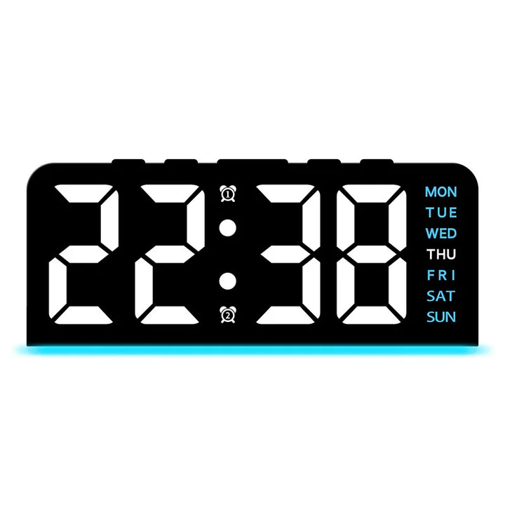 Moderne LED All Week Display Nattlampe Vekkerklokke | Skanto