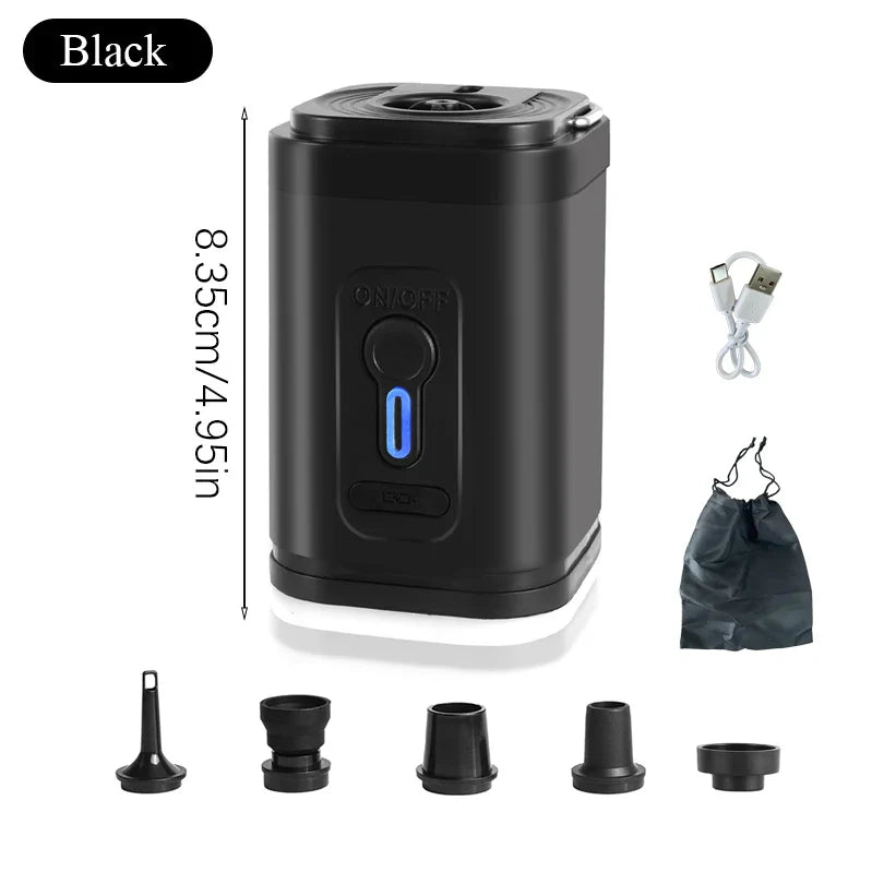 Mini Air Pump USB-C med 5 dysene – 200 L/min | Skanto