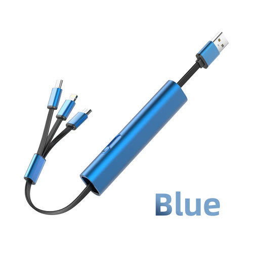 Skanto | 3i1 Metall Anti-Ripe Rask USB Smart Lading Kabel